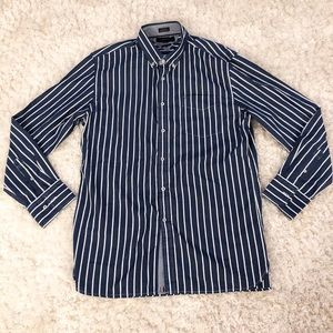 Tommy Hilfiger Blue Striped Long Sleeve Shirt